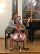 Emīlija Dreimane (čells, 5.klase), pedagogs Iveta Graubiņa - Zviedre, 14.12.2018.