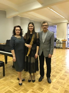 Jolanta Grase, Zane Gerenberga, Andrejs Cepītis - III vieta (mūzikas vidusskolu vecākajā grupā) konkursā Saxophonia (Rīgā,20.02.2019.)