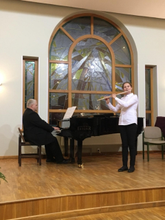 Samanta Gailuma - flauta (3.klase), pedagogs Artūrs Grandāns, 14.12.2018.