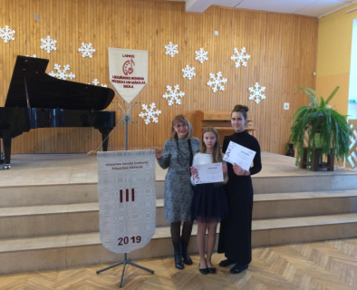 Tatjana Savicka, Rasa Ieva Zariņa un Valērija Dimitrijeva 06.02.2019. Vispārējo klavieru konkurss Lielvārdē