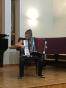 Alīna Aizpuriete (akordeons, 3.klase), pedagogs Silvija Bērziņa, 14.12.2018.