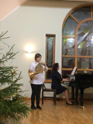Liesma Kudiņa (mežrags, 2.klase), pedagogs Arturs Kloppe, 14.12.2018.