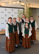 Koklētāju ansamblis “Ābelīte” ieguva I pakāpes diplomu C grupā, ar pedagoģi Inesi Ābolu